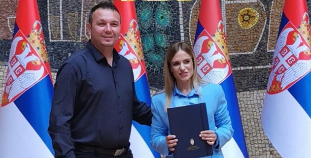 Igor Stevanović i Milica Đurđević Stamenkovski, foto: Opština Knjaževac