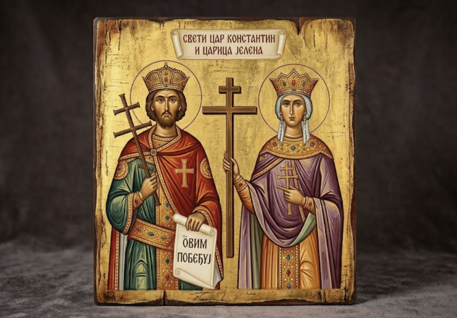 Sveti car Konstantin i carica Jelena, foto: Radio Knjaževac